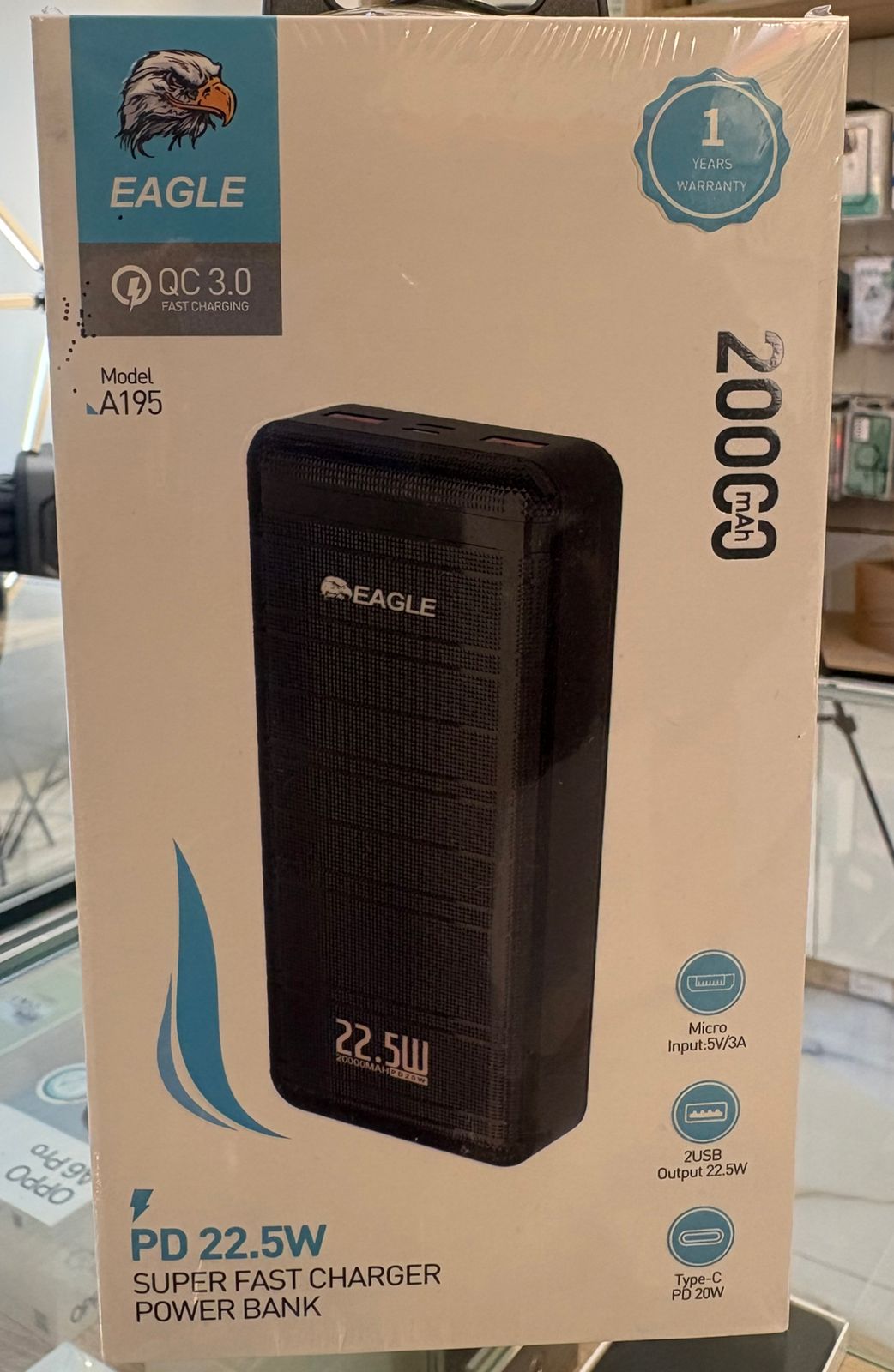 Power Bank Eagle A195 20k Fast