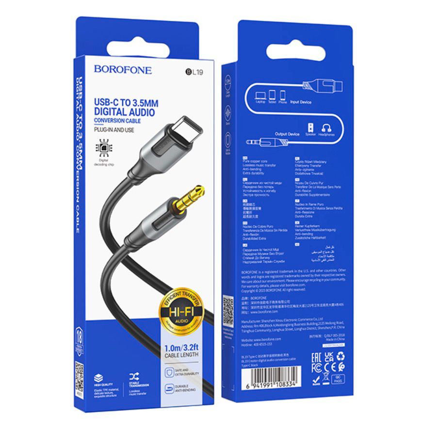 aux borofone BL19 type-c