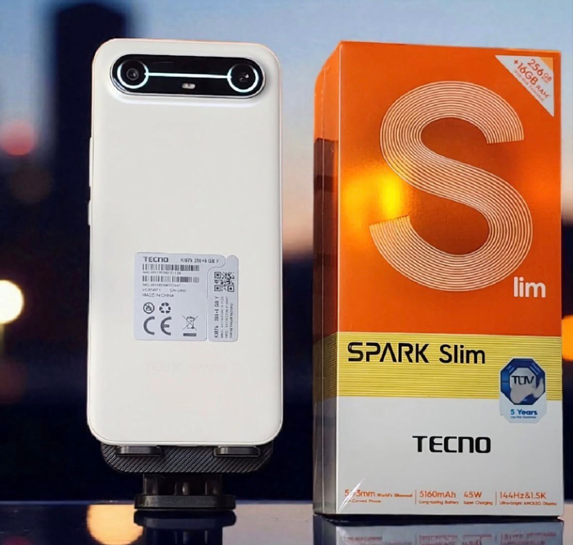 Tecno KM7k 256+8GB Slim White