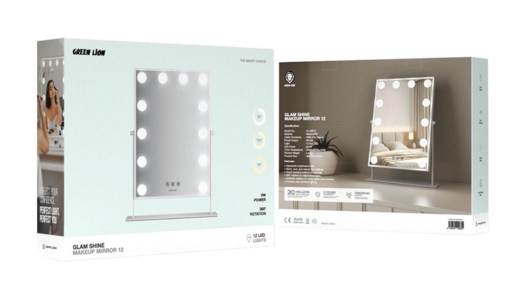 G.L Glam Shine Makeup Mirror 12 Led