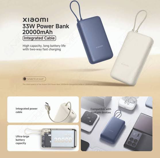 Xiaomi 33W Power Bank 20000mA