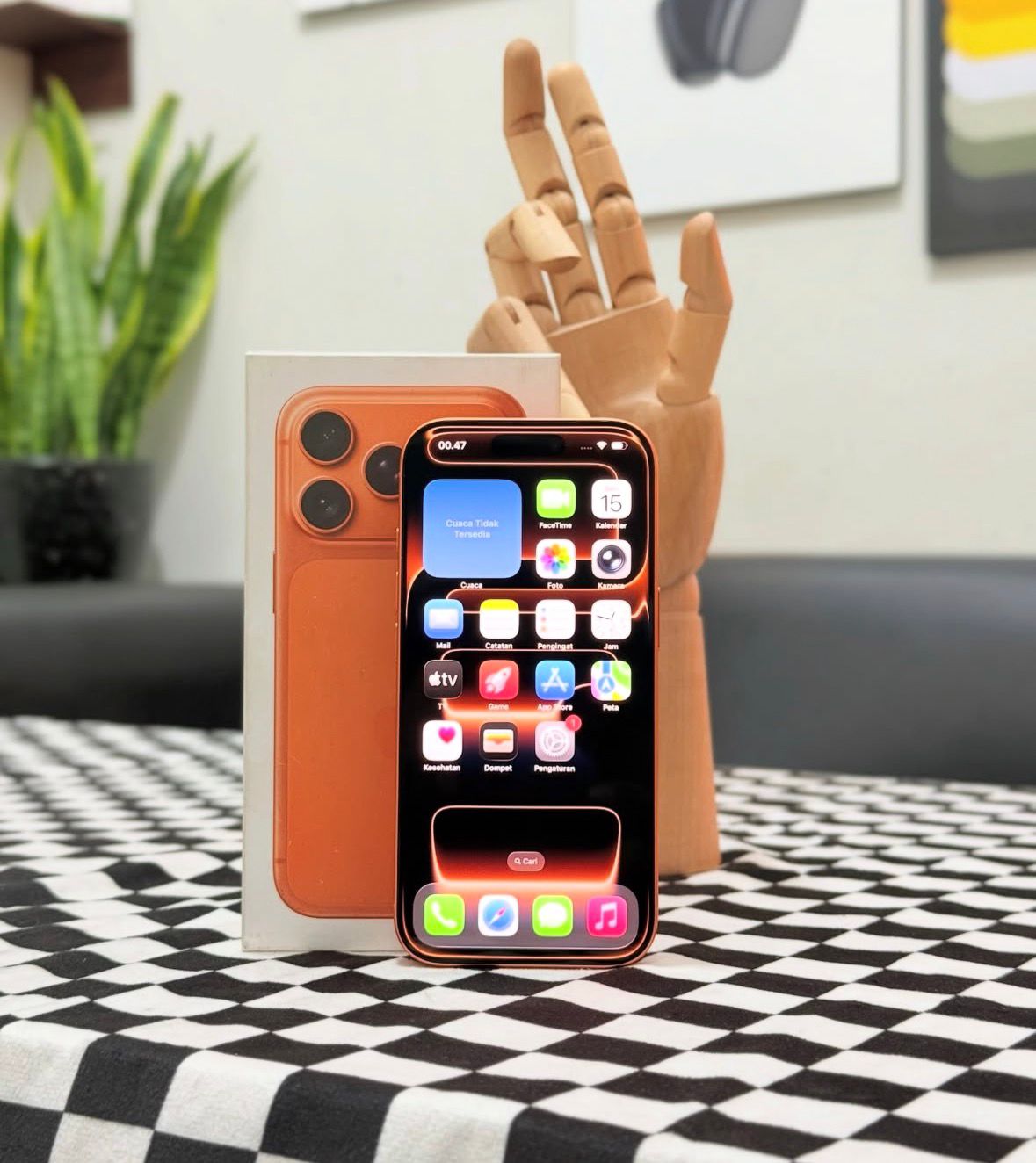 Iphone 17 Pro Max ESIM 256G Cosmic Orange screen warranty