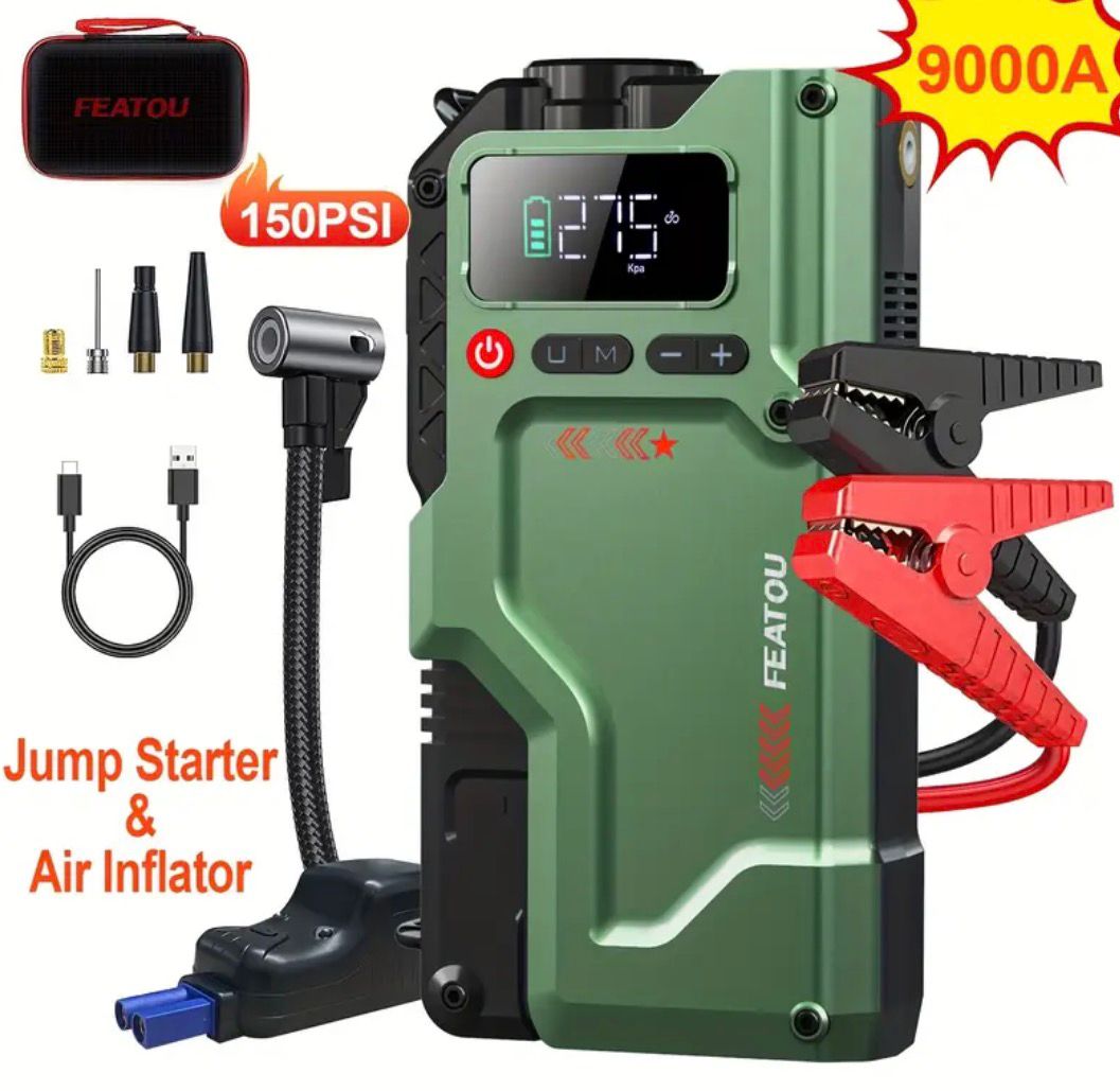 jump starter+Air Pump green box 2
