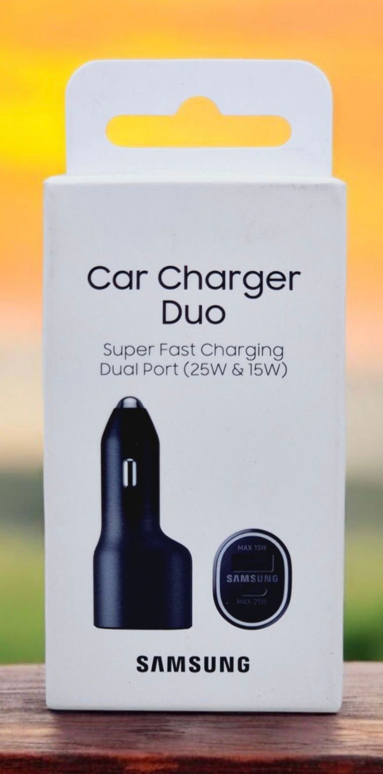 car charger duo 25w and 15w orginal